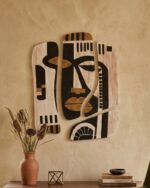 "Aura of Ancestors " 4-Piece Segmented Wooden Wall Art