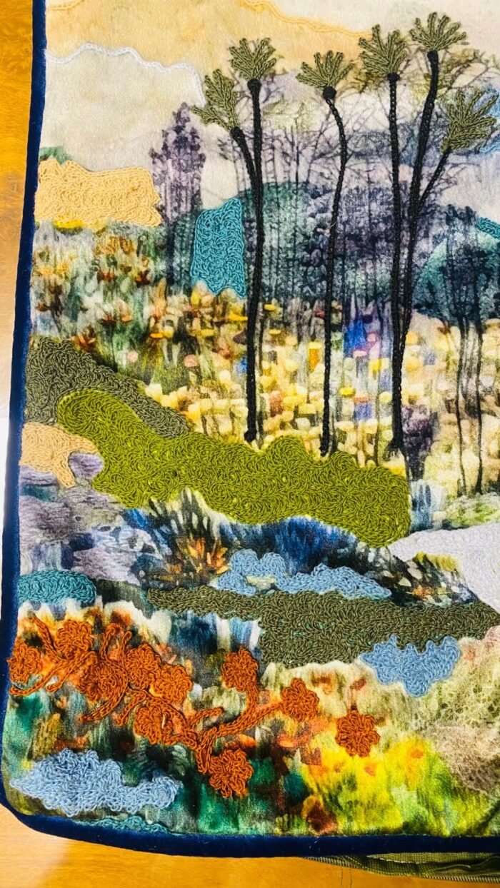 Handmade Fabric Cushion - Image 1