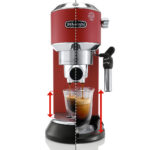 DeLonghi EC685R Dedica Deluxe Pump Espresso Machine - Red - Image 9