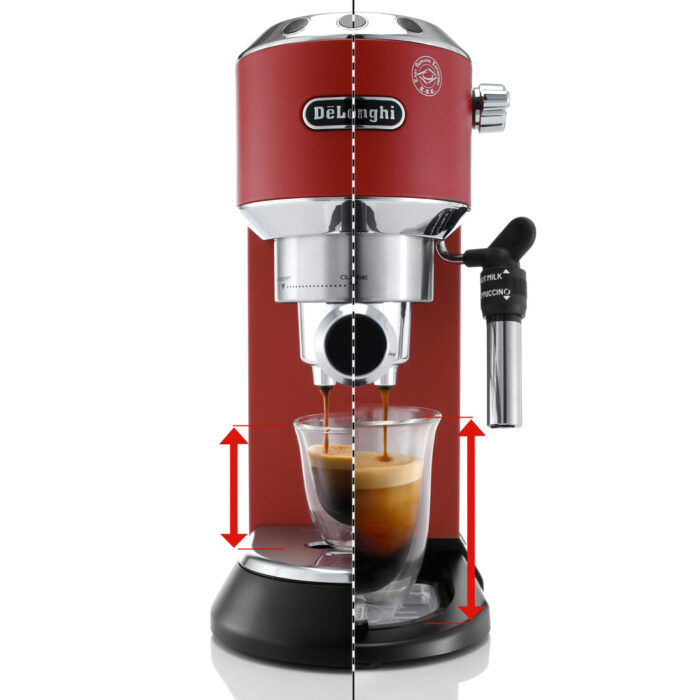 DeLonghi EC685R Dedica Deluxe Pump Espresso Machine - Red - Image 9