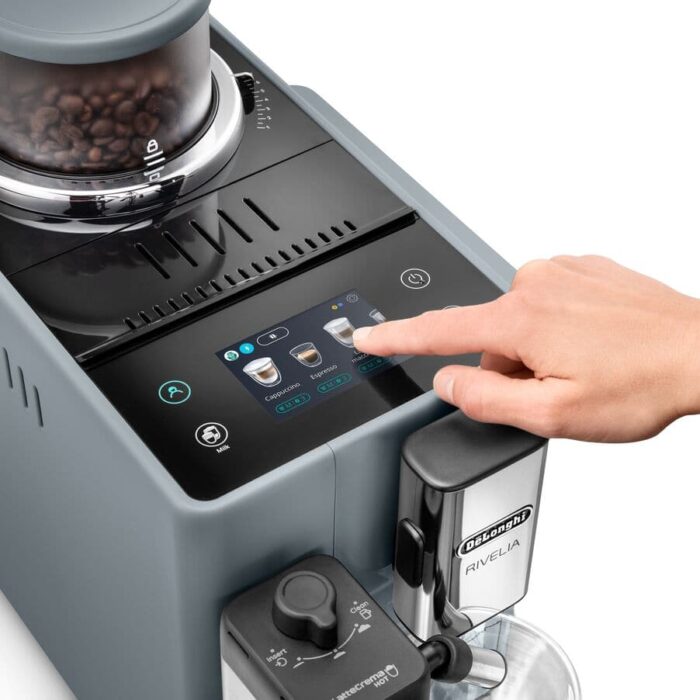 De'Longhi Rivelia Fully Automatic Espresso Machine, Pebble Gray - Image 8