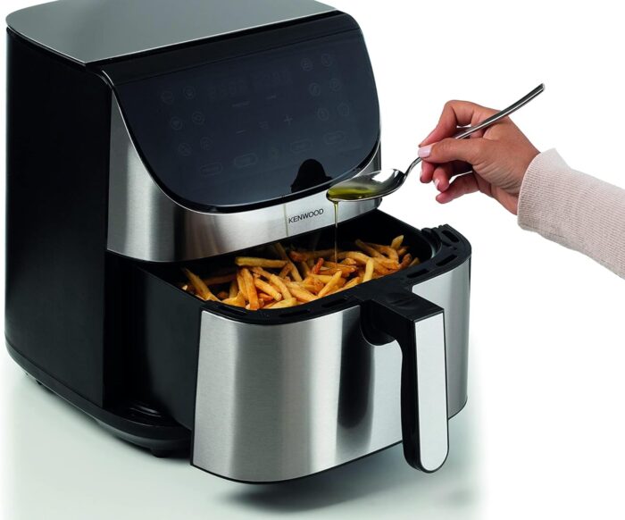 Kenwood Air Fryer HFM80.000SS – 7L Digital 1800W XXXL Air Fryer with Max Crisp & 12 Presets - Image 4