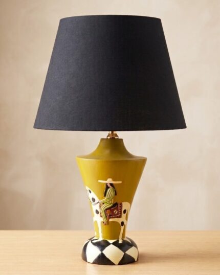 The Caballero Hand-Painted Wooden Table Lamp