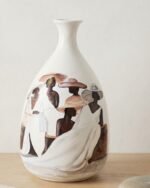 Heritage Gathering Hand-Painted Pottery vase