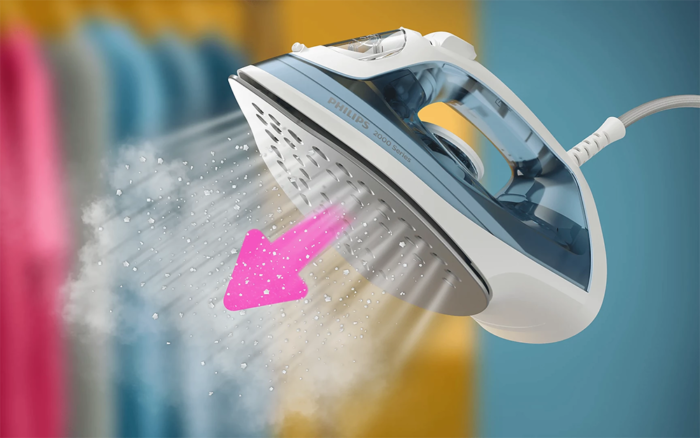 Philips 2000 Series Steam Iron DST2010/26, 2000W, 25g/min Continuous Steam, 100g Steam Boost, 250ml, Sea Blue - Image 10