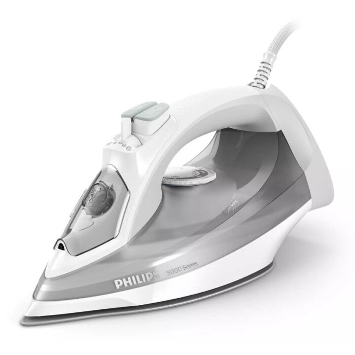 Philips 5000 Series Steam Iron DST5010/16 – 2400W, 40g/min Continuous Steam, 160g Steam Boost, SteamGlide Plus Soleplate, 300ml Water Tank, White/Grey - Image 11