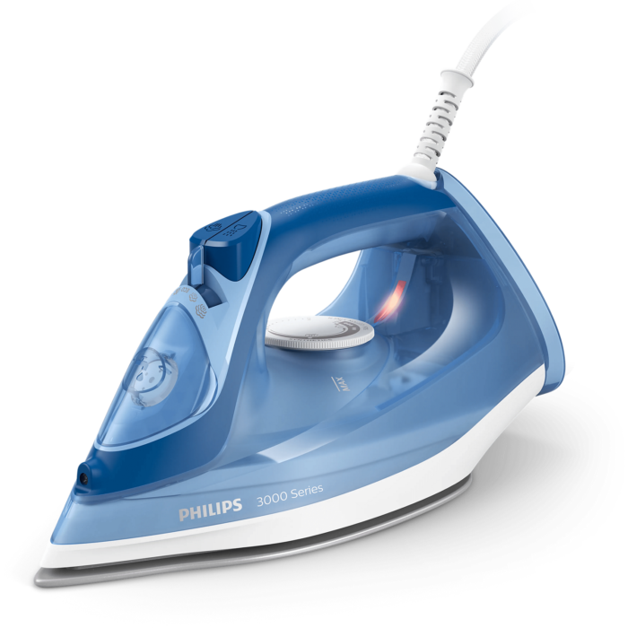 Philips 5000 Series Steam Iron DST5010/16 – 2400W, 40g/min Continuous Steam, 160g Steam Boost, SteamGlide Plus Soleplate, 300ml Water Tank, White/Grey - Image 12