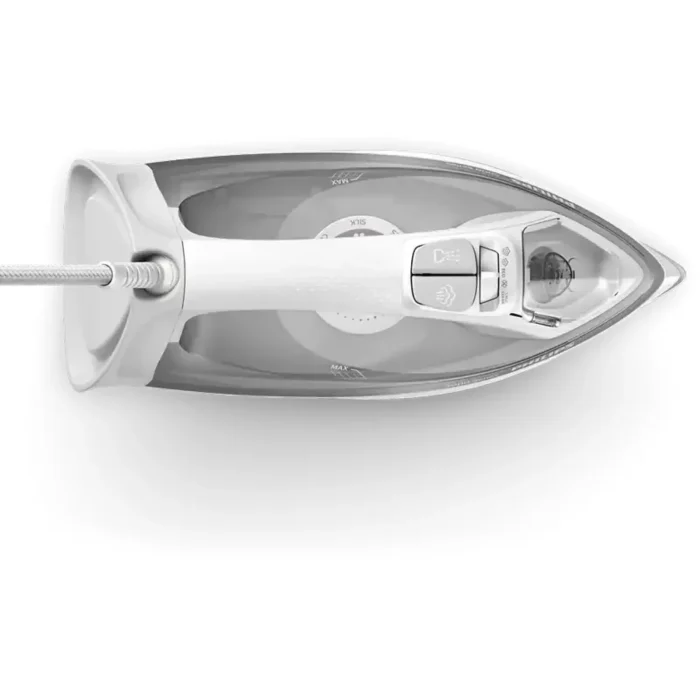 Philips 5000 Series Steam Iron DST5010/16 – 2400W, 40g/min Continuous Steam, 160g Steam Boost, SteamGlide Plus Soleplate, 300ml Water Tank, White/Grey - Image 3