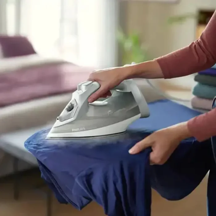 Philips 5000 Series Steam Iron DST5010/16 – 2400W, 40g/min Continuous Steam, 160g Steam Boost, SteamGlide Plus Soleplate, 300ml Water Tank, White/Grey - Image 8