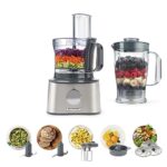 Kenwood FDP301SI MultiPro Compact Food Processor, 800W, 2.1L Bowl, 1.2L Blender, Silver - Image 3