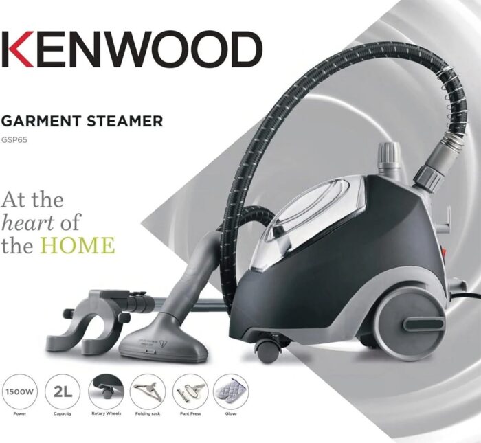 Kenwood GSP65 Garment Steamer 1500W with 2L Water Tank, Black - Image 9