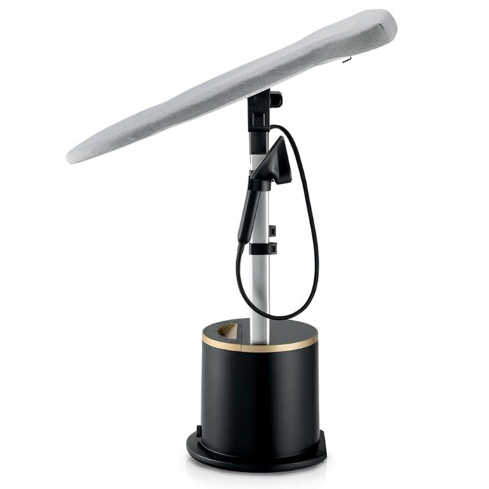 Kenwood GSP80.400 Garment Steamer, 2280W, 2L Tank, 95g/min Continuous Steam, 3-Position Ironing Board, Digital Hand & Base Control, Auto Shut-Off, Matte Black with Gold - Image 3