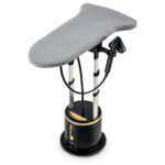 Kenwood GSP80.400 Garment Steamer, 2280W, 2L Tank, 95g/min Continuous Steam, 3-Position Ironing Board, Digital Hand & Base Control, Auto Shut-Off, Matte Black with Gold - Image 4