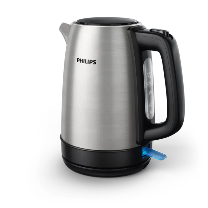 Philips Daily Collection HD9350/92 Stainless Steel Electric Kettle – 1.7 L, 2200 W, Spring Lid, Light Indicator - Image 3
