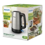 Philips Daily Collection HD9350/92 Stainless Steel Electric Kettle – 1.7 L, 2200 W, Spring Lid, Light Indicator - Image 6