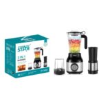 DSP 4-in-1 Hand Blender KM1092 200W Turbo with Chopper - Black - Image 11