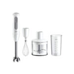 Braun MultiQuick 5 Hand Blender MQ50236M, 1000W, 21 Speeds + Turbo, 500ml Chopper, Whisk, 600ml Beaker, PowerBell VPlus, SplashControl, White - Image 5