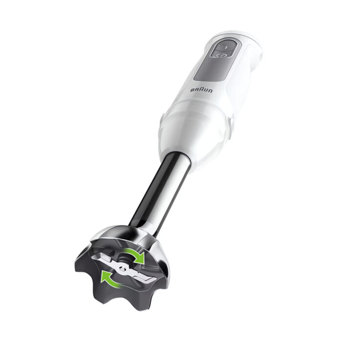 Braun MultiQuick 5 Hand Blender MQ50236M, 1000W, 21 Speeds + Turbo, 500ml Chopper, Whisk, 600ml Beaker, PowerBell VPlus, SplashControl, White - Image 7