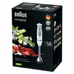 Braun MultiQuick 5 Vario Hand Blender MQ5245WH, 1000W, 21 Speeds, 1.25L Jug Blender, White/Grey - Image 6