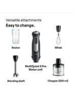 Braun MultiQuick 5 Pro MQ55236M Hand Blender, 1000W, Black - Image 7