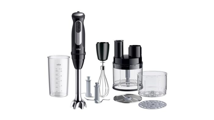 Braun MultiQuick 5 Pro MQ55755M Hand Blender, 1000W, 25 Speeds, EasyClick Plus, 4-Piece Accessory Set, Black - Image 2