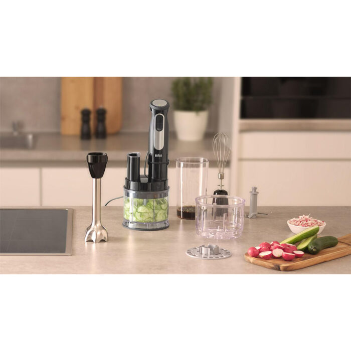 Braun MultiQuick 5 Pro MQ55755M Hand Blender, 1000W, 25 Speeds, EasyClick Plus, 4-Piece Accessory Set, Black - Image 7