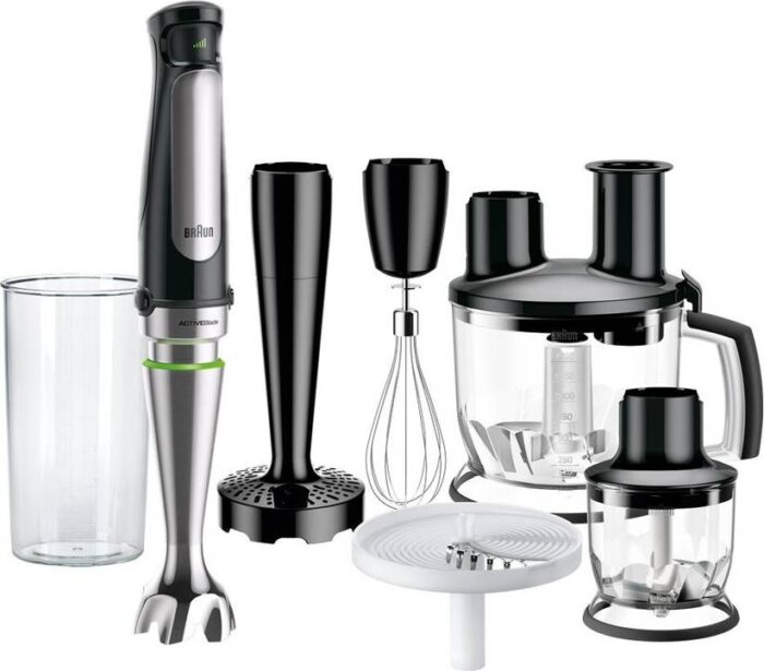 Braun MultiQuick 5 Pro MQ55755M Hand Blender, 1000W, 25 Speeds, EasyClick Plus, 4-Piece Accessory Set, Black - Image 3