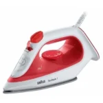 Braun TexStyle 1 SI1019RD Steam Iron – 1900W, Non-Stick Soleplate, 220ml Water Tank, Red/White - Image 3