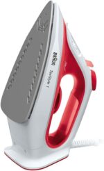 Braun TexStyle 1 SI1019RD Steam Iron – 1900W, Non-Stick Soleplate, 220ml Water Tank, Red/White - Image 8