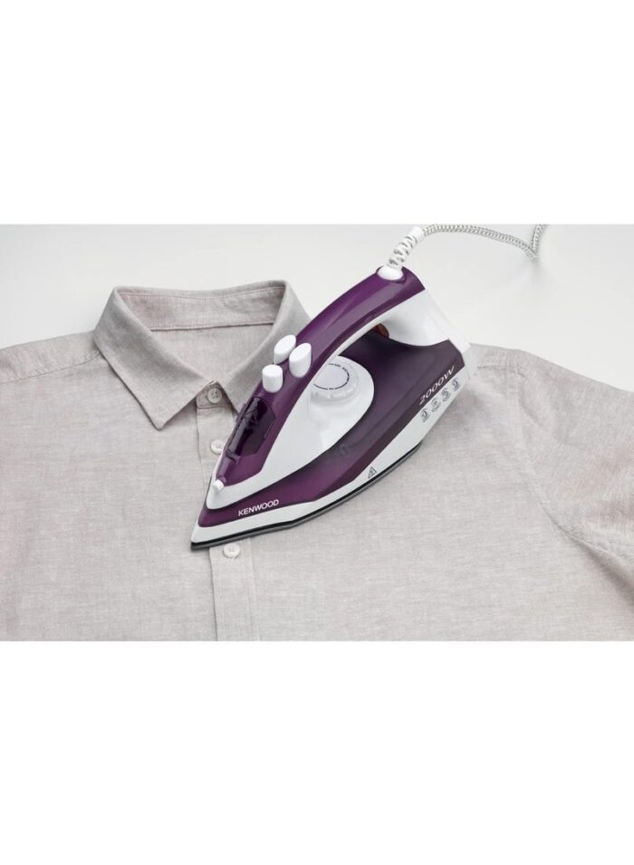 Kenwood Steam Iron 2000W STP46.000WP – Teflon Soleplate, 250ml Water Tank, Purple (Raya Warranty) - Image 3