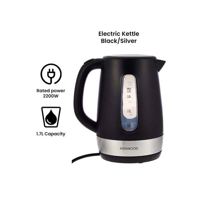 Kenwood ZJP01.A0BK Electric Kettle, 2200W, 1.7L, Removable Mesh Filter, Plastic, Black - Image 10