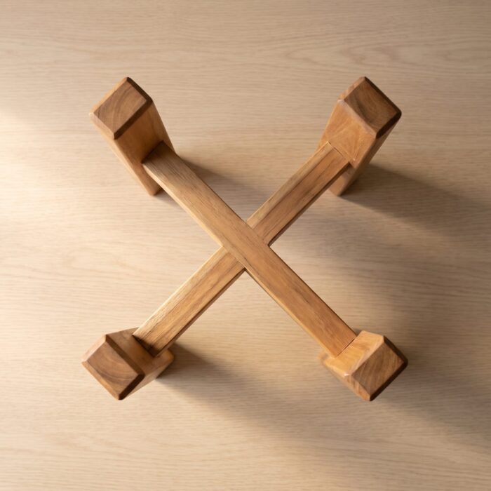 Square Wooden Plant Stand for Indoor & Outdoor, 50 × 30 cm - Image 6