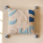 Multicolor Geometric Pattern Cotton Cushion, 60 × 40 cm, Multicolor - Image 6