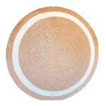 Earthen Circle Jute Rug, 100 cm diameter, Beige/Off-white - Image 2