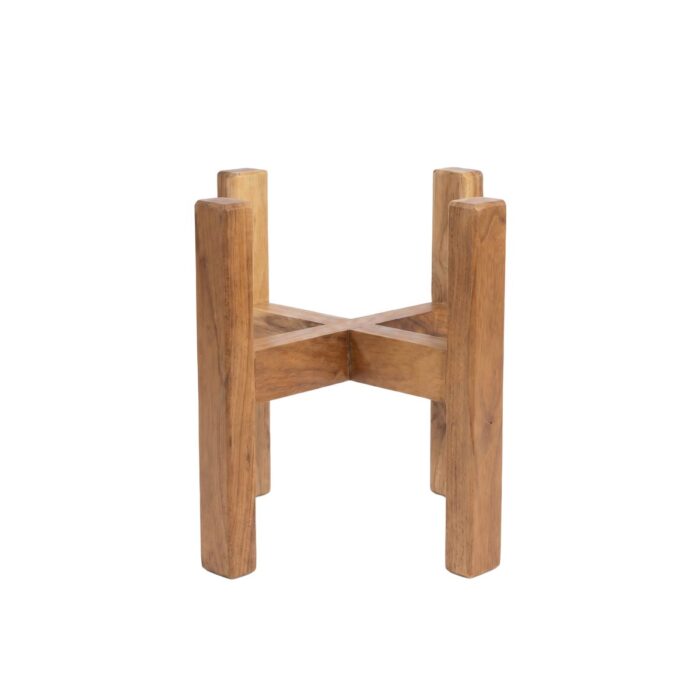 Square Wooden Plant Stand for Indoor & Outdoor, 50 × 30 cm - Image 8
