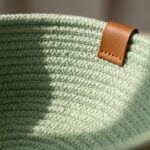 Woven Jute Storage Basket for Cosmetics & Coffee Capsules, 20 cm diameter (top) × 8 cm height, Olive/Dark Camel - Image 8