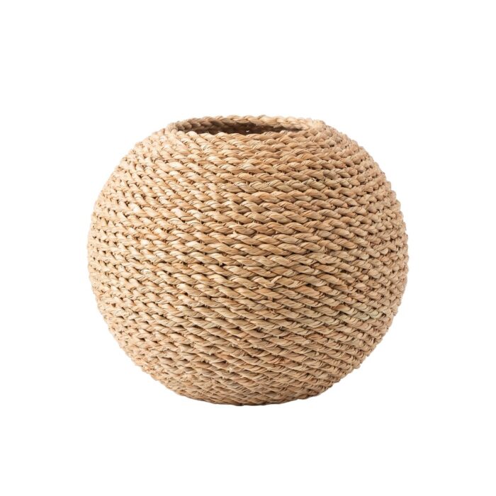 Round Halfa Vase, 40 cm, Natural - Image 3