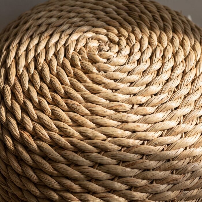 Round Halfa Vase, 40 cm, Natural - Image 5