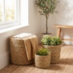 Handwoven Halfa Storage Box for Bathroom & Kitchen, 17 cm, 20 cm, 25 cm, 30 cm, 40 cm - Image 11
