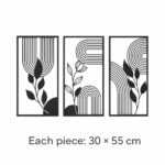 Boho Botanical Framed Metal Wall Art dimensions
