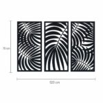 Palm Leaf Cut-Out Metal Wall Panels dimensions